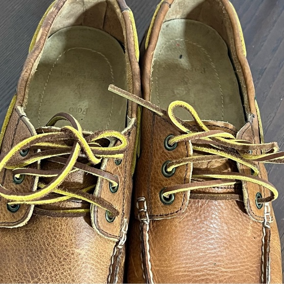 Ralph Lauren Polo Tan Leather Loafers Slip-Ons Vintage 80s 90s in size 9.5 GUC - Picture 10 of 17